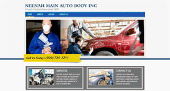 Desktop Screenshot of neenahmainautobody.com
